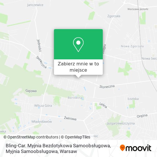 Mapa Bling-Car. Myjnia Bezdotykowa Samoobsługowa, Myjnia Samoobsługowa