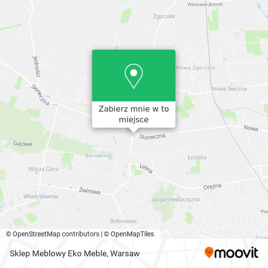 Mapa Sklep Meblowy Eko Meble