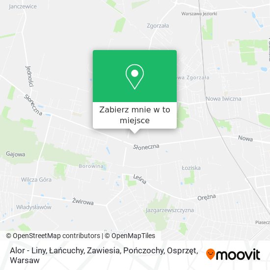 Mapa Alor - Liny, Łańcuchy, Zawiesia, Pończochy, Osprzęt