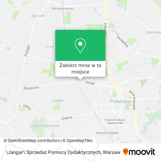 Mapa \Jangar\ Sprzedaż Pomocy Dydaktycznych