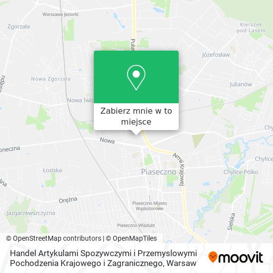 Mapa Handel Artykulami Spozywczymi i Przemyslowymi Pochodzenia Krajowego i Zagranicznego