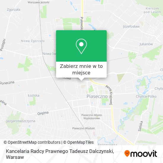 Mapa Kancelaria Radcy Prawnego Tadeusz Dalczynski