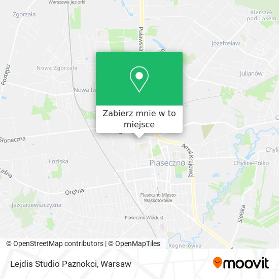 Mapa Lejdis Studio Paznokci