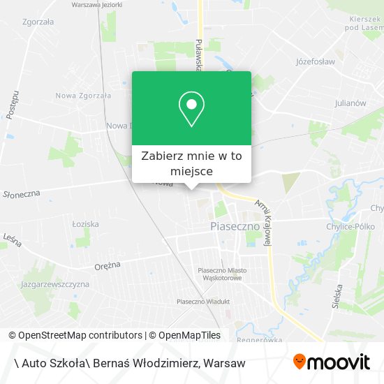 Mapa \ Auto Szkoła\ Bernaś Włodzimierz