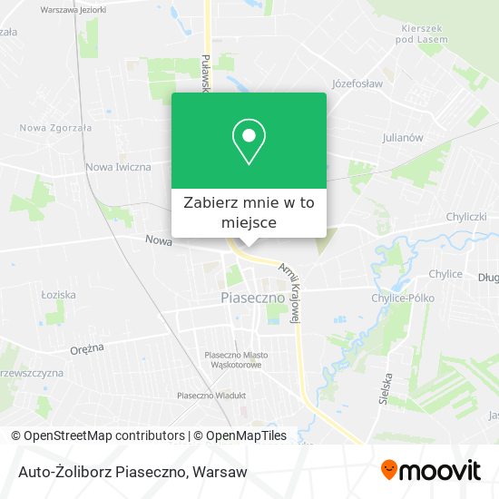 Mapa Auto-Żoliborz Piaseczno