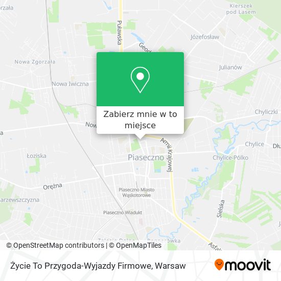 Mapa Życie To Przygoda-Wyjazdy Firmowe