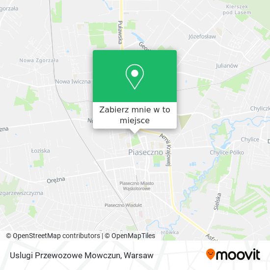 Mapa Uslugi Przewozowe Mowczun