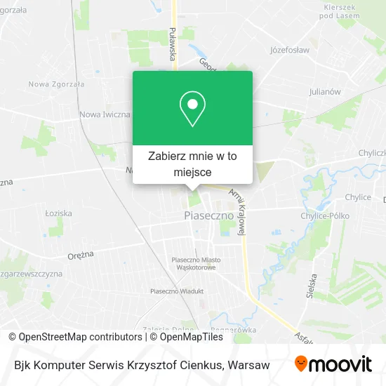 Mapa Bjk Komputer Serwis Krzysztof Cienkus