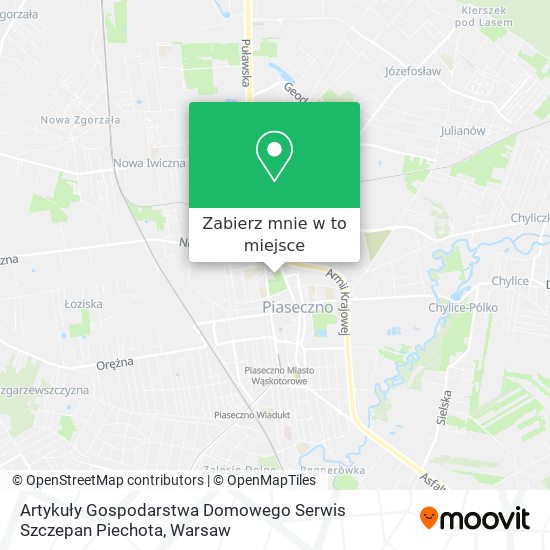 Mapa Artykuły Gospodarstwa Domowego Serwis Szczepan Piechota