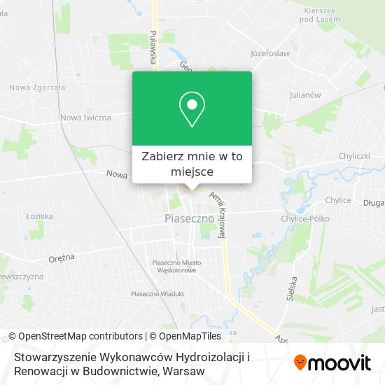 Mapa Stowarzyszenie Wykonawców Hydroizolacji i Renowacji w Budownictwie