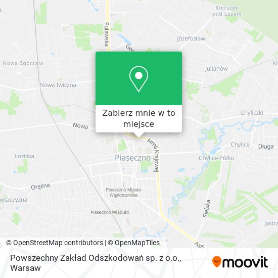 Mapa Powszechny Zakład Odszkodowań sp. z o.o.