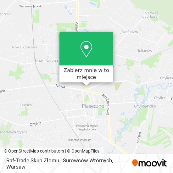 Mapa Raf-Trade Skup Złomu i Surowców Wtórnych