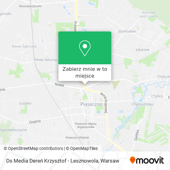 Mapa Ds Media Dereń Krzysztof - Lesznowola