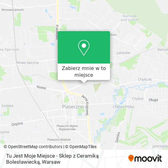 Mapa Tu Jest Moje Miejsce - Sklep z Ceramiką Bolesławiecką