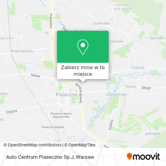 Mapa Auto Centrum Piaseczno Sp.J