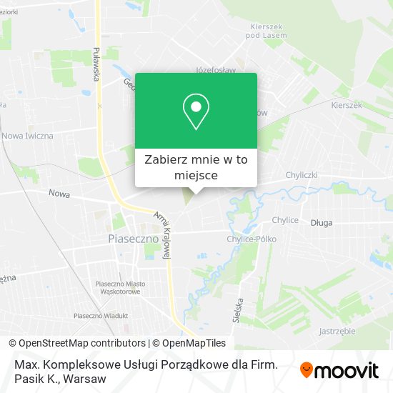 Mapa Max. Kompleksowe Usługi Porządkowe dla Firm. Pasik K.