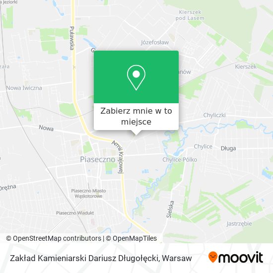 Mapa Zakład Kamieniarski Dariusz Długołęcki