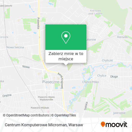 Mapa Centrum Komputerowe Microman