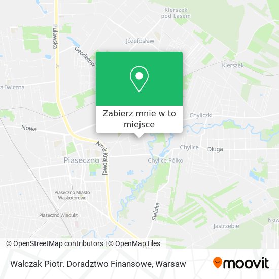 Mapa Walczak Piotr. Doradztwo Finansowe