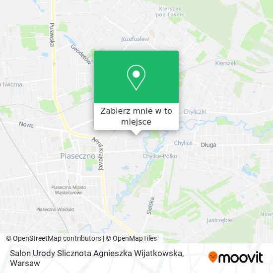 Mapa Salon Urody Slicznota Agnieszka Wijatkowska