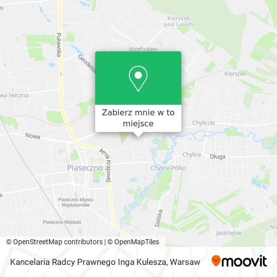 Mapa Kancelaria Radcy Prawnego Inga Kulesza