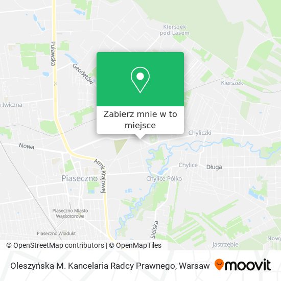 Mapa Oleszyńska M. Kancelaria Radcy Prawnego