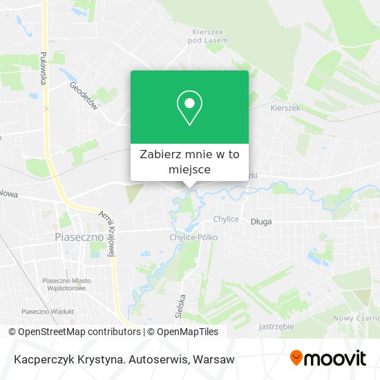 Mapa Kacperczyk Krystyna. Autoserwis