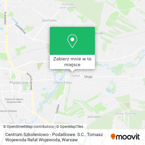 Mapa Centrum Szkoleniowo - Podatkowe. S.C.. Tomasz Wojewoda Rafał Wojewoda