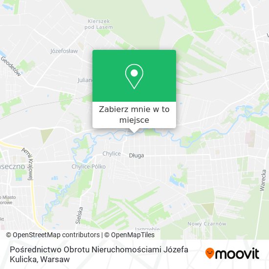 Mapa Pośrednictwo Obrotu Nieruchomościami Józefa Kulicka