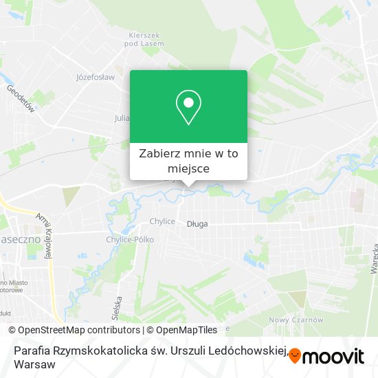 Mapa Parafia Rzymskokatolicka św. Urszuli Ledóchowskiej