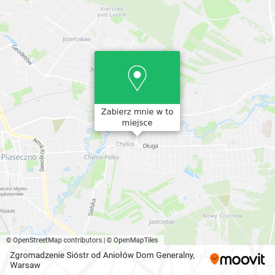 Mapa Zgromadzenie Sióstr od Aniołów Dom Generalny