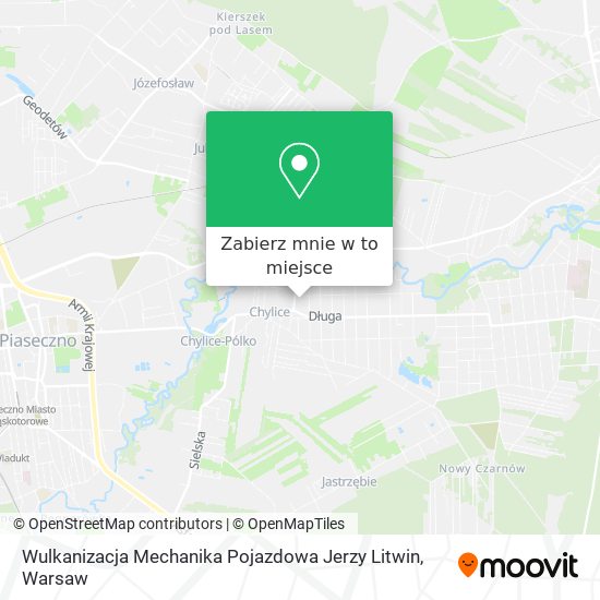 Mapa Wulkanizacja Mechanika Pojazdowa Jerzy Litwin