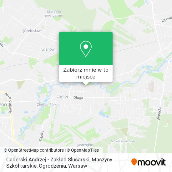 Mapa Caderski Andrzej - Zakład Ślusarski, Maszyny Szkółkarskie, Ogrodzenia