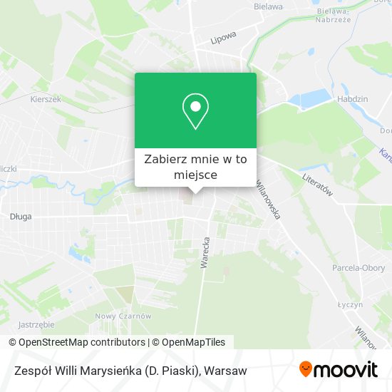 Mapa Zespół Willi Marysieńka (D. Piaski)