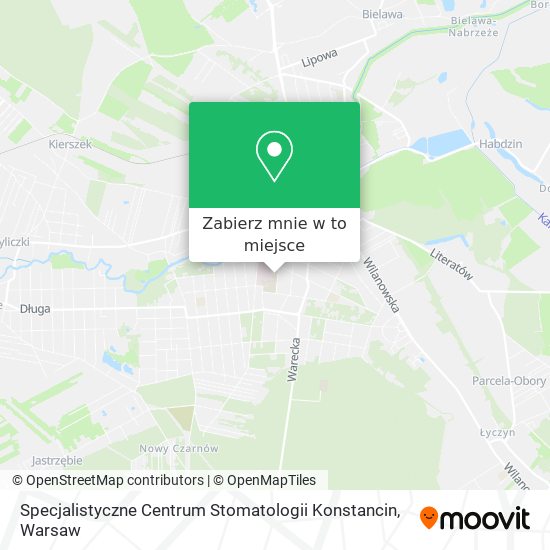 Mapa Specjalistyczne Centrum Stomatologii Konstancin