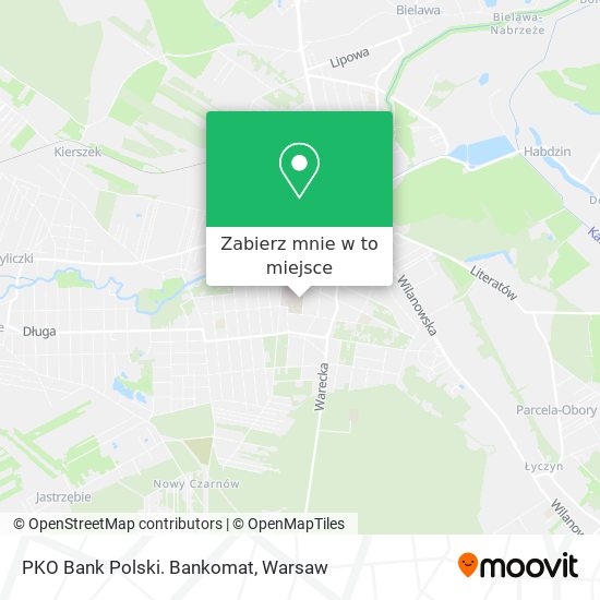 Mapa PKO Bank Polski. Bankomat