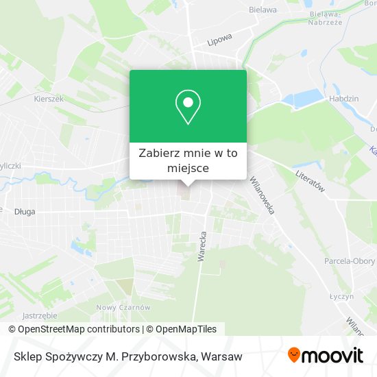 Mapa Sklep Spożywczy M. Przyborowska