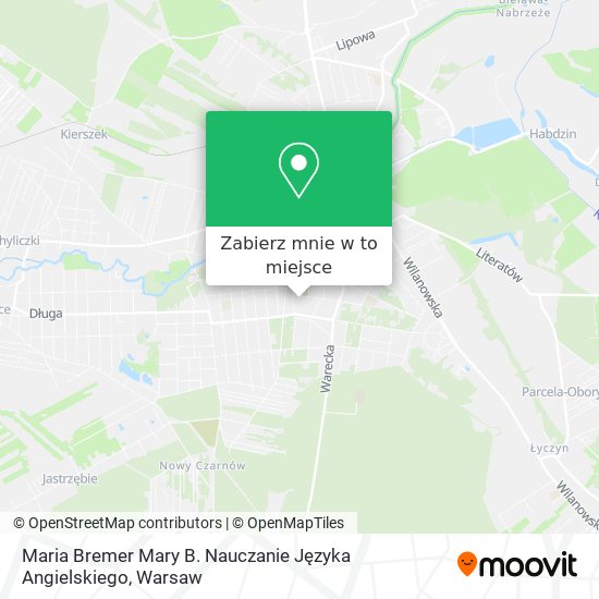 Mapa Maria Bremer Mary B. Nauczanie Języka Angielskiego