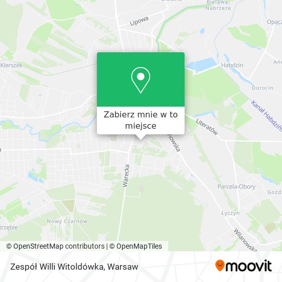 Mapa Zespół Willi Witoldówka