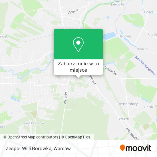 Mapa Zespół Willi Borówka