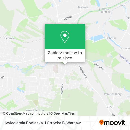 Mapa Kwiaciarnia Podlaska J Otrocka B