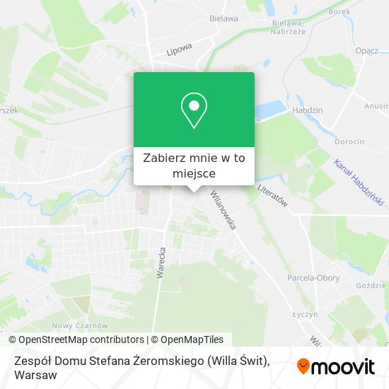 Mapa Zespół Domu Stefana Żeromskiego (Willa Świt)