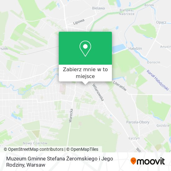 Mapa Muzeum Gminne Stefana Żeromskiego i Jego Rodziny