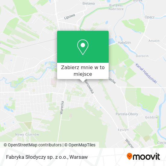 Mapa Fabryka Słodyczy sp. z o.o.