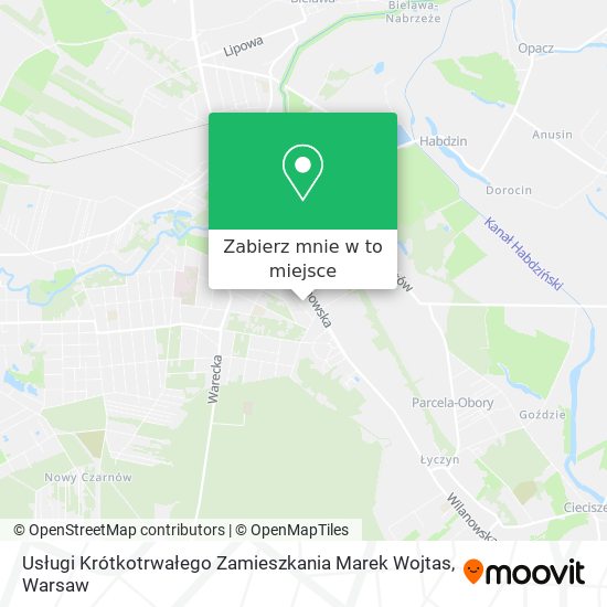 Mapa Usługi Krótkotrwałego Zamieszkania Marek Wojtas