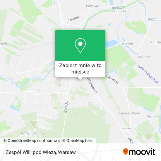 Mapa Zespół Willi pod Wieżą