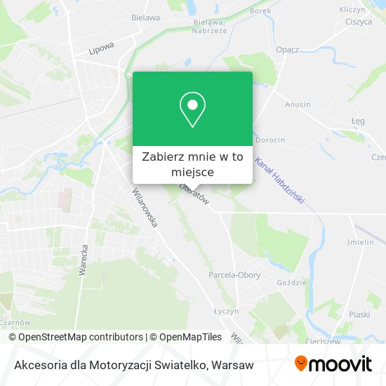 Mapa Akcesoria dla Motoryzacji Swiatelko