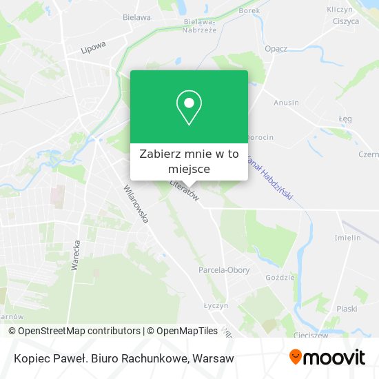 Mapa Kopiec Paweł. Biuro Rachunkowe