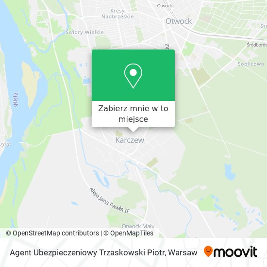 Mapa Agent Ubezpieczeniowy Trzaskowski Piotr