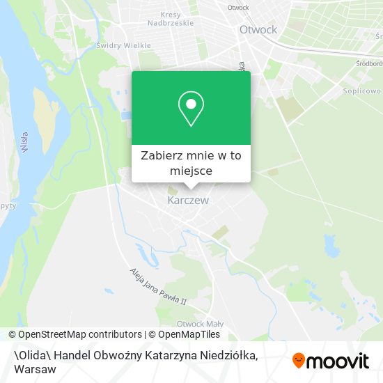 Mapa \Olida\ Handel Obwoźny Katarzyna Niedziółka